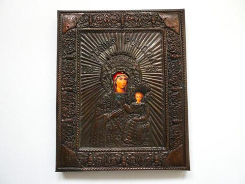 Icoon Regina Polonia 1382 - 1982 Polen, Antiek en Kunst, Antiek | Religie, Ophalen of Verzenden