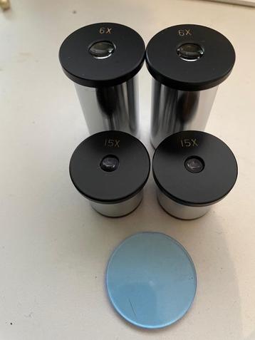 NIEUW 2 sets van iedere 2 oculairen en blauw filter