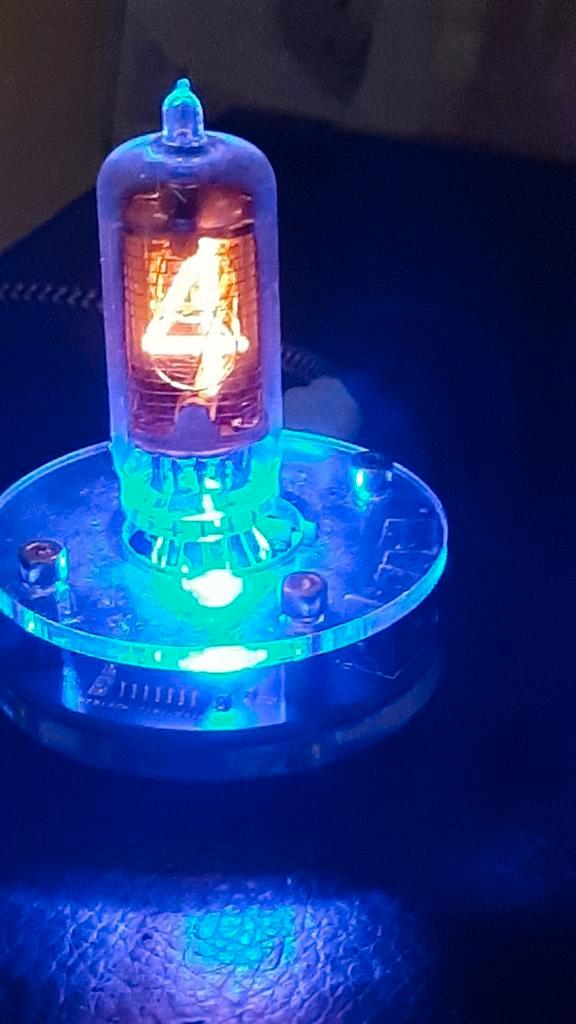 Enkele Nixie Buis Klok, Huis en Inrichting, Lampen | Hanglampen, Nieuw, Minder dan 50 cm, Ophalen of Verzenden