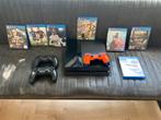 PS4 500GB met 3 controllers en games, Ophalen of Verzenden, Original, Met 3 controllers of meer, 500 GB