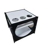 Vintage space age kubus tafel, bijzettafel, Huis en Inrichting, Tafels | Bijzettafels, Overige materialen, Minder dan 55 cm, Gebruikt