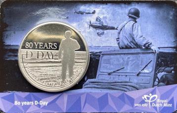 2024 COINCARD PENNING 80 JAAR D-DAY *BU* beschikbaar voor biedingen