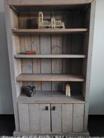 Steigerhouten Kast voor Woonkamer, Huis en Inrichting, Kasten | Boekenkasten, Ophalen, Gebruikt, 100 tot 150 cm, 200 cm of meer