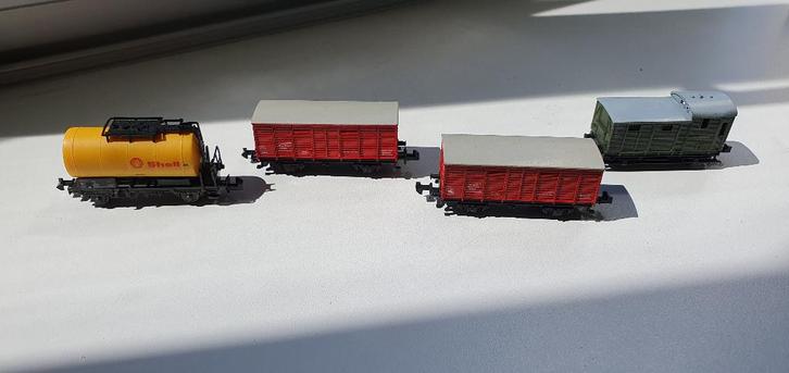 minitrix western n spoor wagons, Hobby en Vrije tijd, Modeltreinen | N-Spoor, Zo goed als nieuw, Wagon, Gelijkstroom, Trix, Ophalen of Verzenden