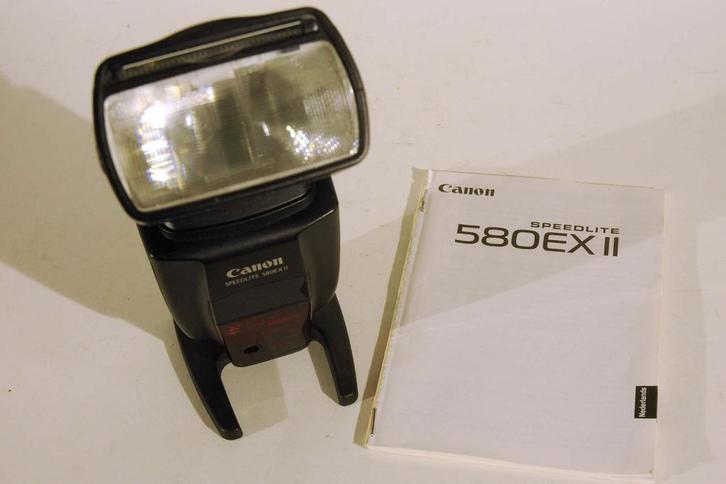 Canon 580 EX II speedlite flitser, Audio, Tv en Foto, Fotografie | Flitsers, Gebruikt, Canon, Kantelbaar, Ophalen of Verzenden