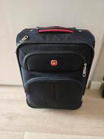 Zwarte Wenger koffer trolley handbagage, Ophalen, 50 tot 60 cm, Hard kunststof, Zo goed als nieuw