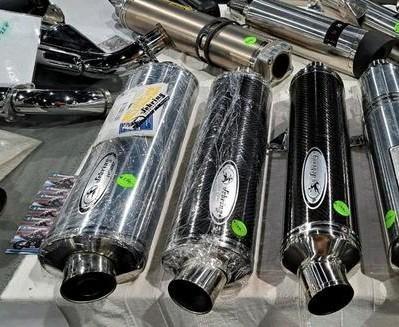 Sebring sport uitlaat demper 54mm links rechts, Motoren, Onderdelen | Merk-onafhankelijk, Nieuw, Ophalen of Verzenden