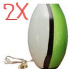 Eglo Empori lamp jaren 90 vintage murano glas groen wit Eglo, Ophalen of Verzenden, Gebruikt, Glas, Minder dan 50 cm