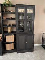 Havsta opberger met vitrine deuren, buffetkast, Huis en Inrichting, Kasten | Buffetkasten, Ophalen, Zo goed als nieuw, 25 tot 50 cm