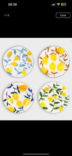 NEW- & Klevering de Lemon Twig Dinerbord 22 cm set van 4, Ophalen of Verzenden, Nieuw, Overige stijlen, Bord(en)