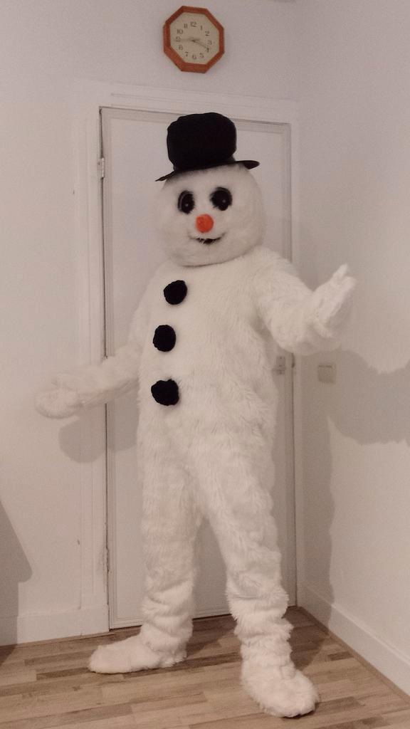 Sneeuwpop kostuum, Hobby en Vrije tijd, Kostuums, Theaterbenodigdheden en LARP, Zo goed als nieuw, Ophalen