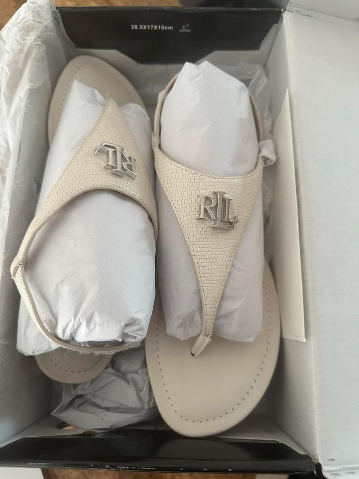 Ralph Lauren Ellington Sandalen - Maat 38 - Nieuw, Kleding | Dames, Schoenen, Nieuw, Sandalen of Muiltjes, Beige, Ophalen of Verzenden