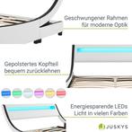 Modern bed met lattenbodem en LED verlichting 140x200, Ophalen, Wit, 140 cm, Hout