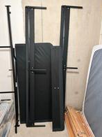 Zwart metalen bedframe - Tweepersoons, Huis en Inrichting, Slaapkamer | Bedden, Gebruikt, Zwart, Tweepersoons, 200 cm