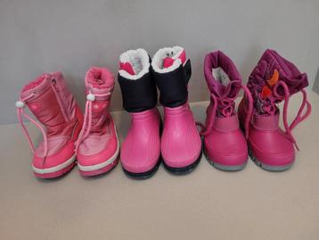3 paar snowboots maat 26 & 27 - Gebruikt beschikbaar voor biedingen