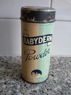 OUD BLIK BABYDERM POEDER MET RAMMELAAR IN DEKSEL, Ophalen of Verzenden, Gebruikt, Overige