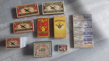 Luciferdoosjes drie paarden ,vintage lucifers diverse merken beschikbaar voor biedingen