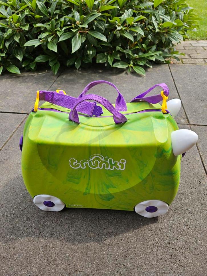 Trunki Ride-on Kinderkoffer - Groen, Sieraden, Tassen en Uiterlijk, Tassen | Reistassen en Weekendtassen, Gebruikt, Groen, Minder dan 40 cm