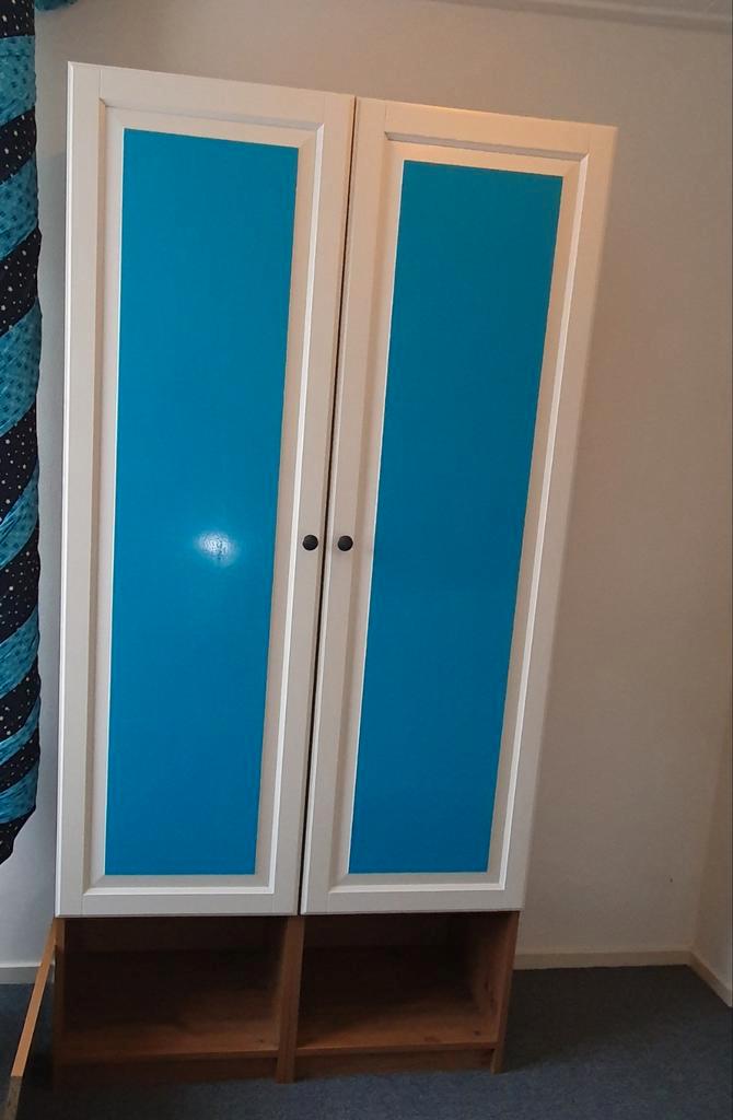 Ikea Pax Birkeland kledingkast kinderkamer met hangers, Huis en Inrichting, Kasten | Kledingkasten, Gebruikt, 200 cm of meer, 100 tot 150 cm