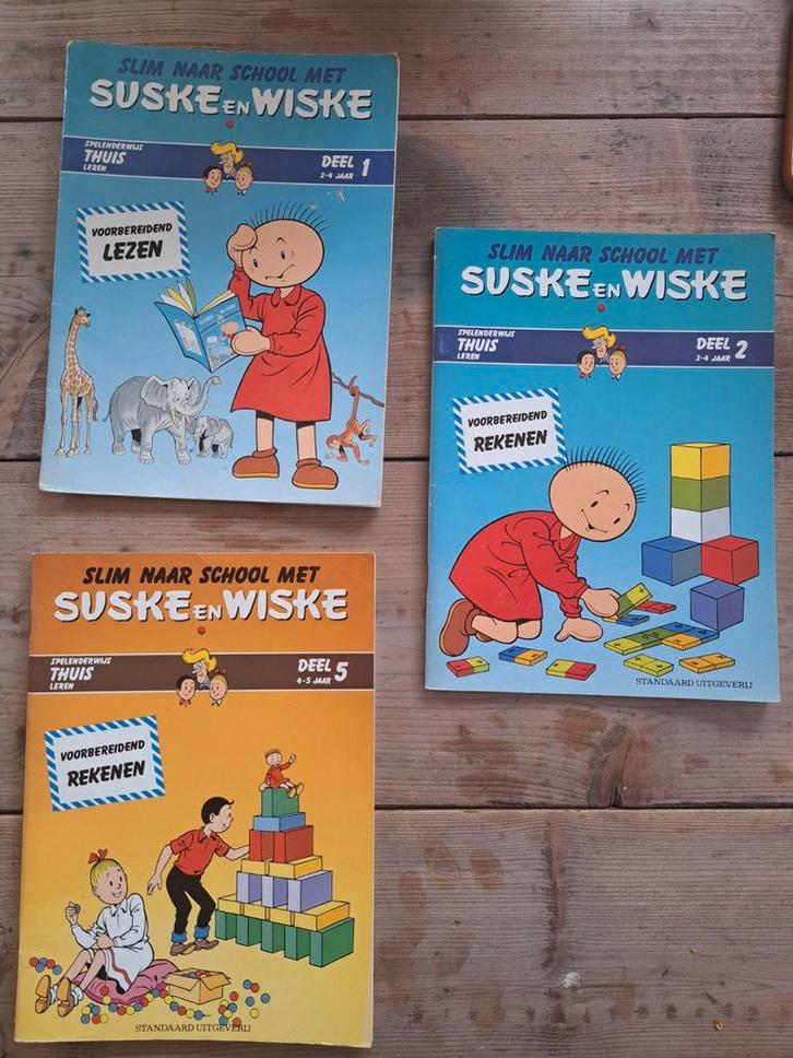 Suske en Wiske: Spelenderwijs Leren (3 Boekjes), Boeken, Kinderboeken | Jeugd | onder 10 jaar, Gelezen, Non-fictie, Ophalen of Verzenden