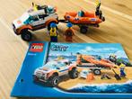 LEGO city 60012, 4x4 jeep, diving boat / raft, compleet ZGAN, Ophalen of Verzenden, Zo goed als nieuw, Complete set, Lego
