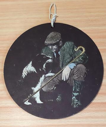 Schotse landheer / Laird / lord met jachthond  beschikbaar voor biedingen