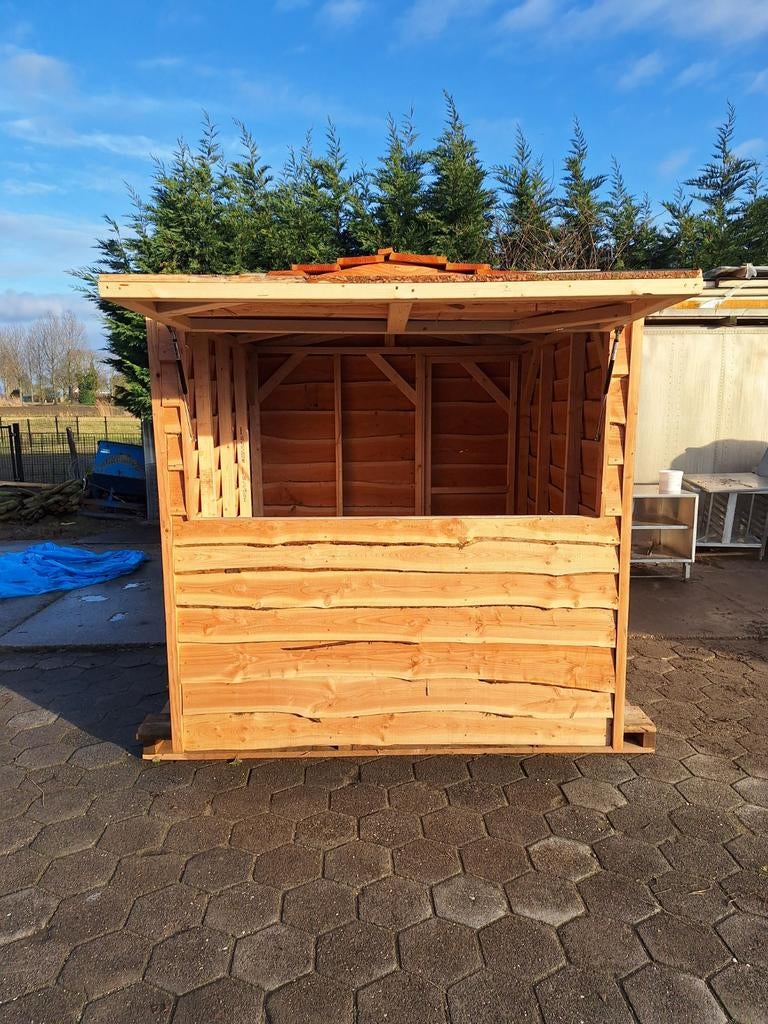 Leuk winterhuisje te huur!, Tuin en Terras, Tuinhuizen, 200 tot 400 cm, 250 tot 500 cm, Blokhut, Ophalen of Verzenden