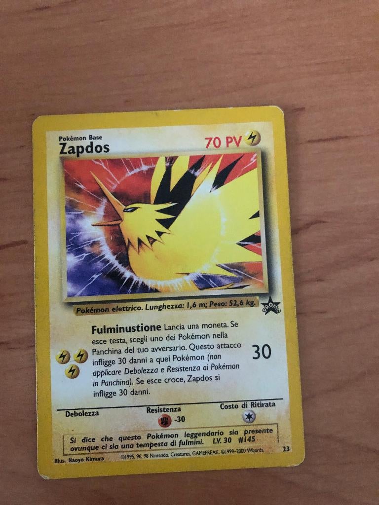 Pokémonkaart Zapdos, Ophalen of Verzenden, Zo goed als nieuw, Losse kaart
