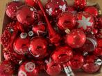 ZOLDEROPRUIMING kerstballen vintage glas rood 45st/piek, Ophalen, Gebruikt