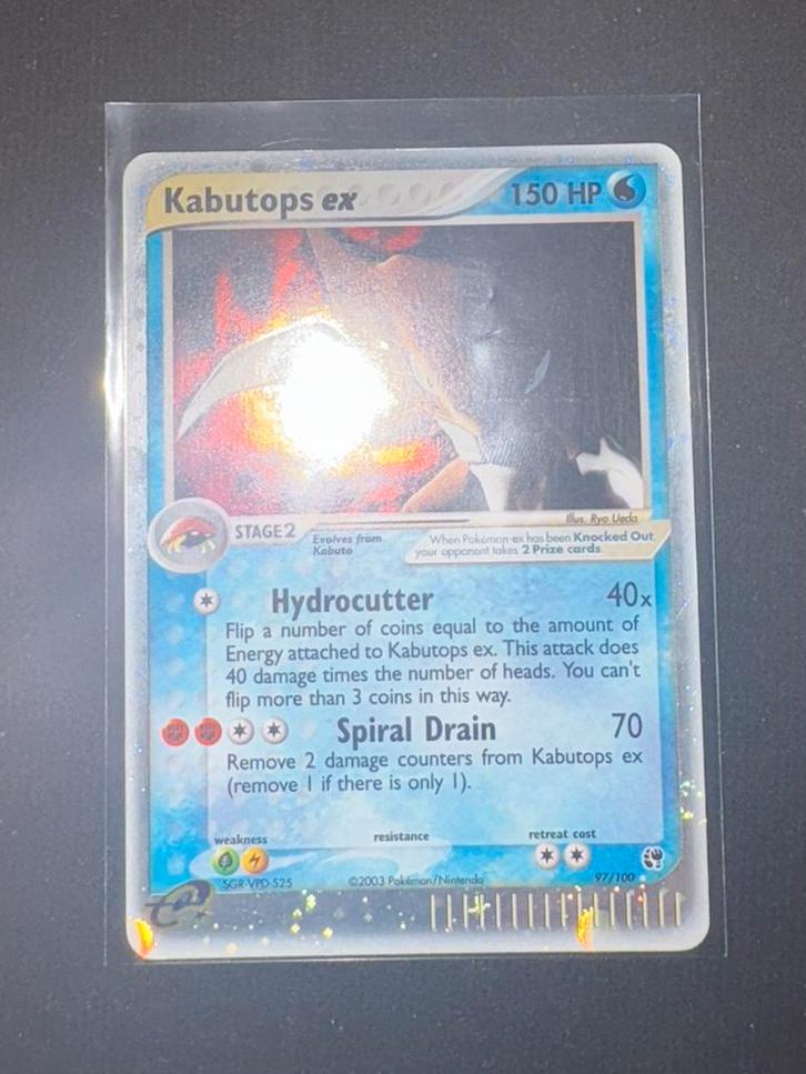 Kabutops ex 97/100, Verzamelen, Speelkaarten, Jokers en Kwartetten, Zo goed als nieuw, Speelkaart(en), Ophalen of Verzenden