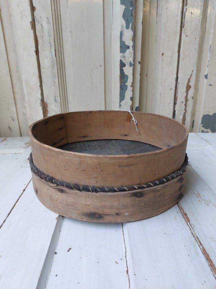 Brocante oude meelzeef rond, Ophalen of Verzenden