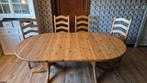 Grenen eettafel ovaal - verstelbaar, Huis en Inrichting, Tafels | Eettafels, Ophalen, Gebruikt, 100 tot 150 cm, 200 cm of meer