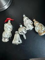 5 oude kerstballen figuren, Diversen, Kerst, Ophalen of Verzenden, Gebruikt