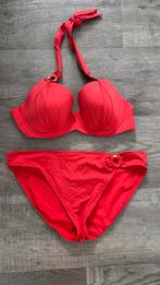 Rode halterbikini Lingadore, Kleding | Dames, Ophalen of Verzenden, Zo goed als nieuw, Rood, Bikini
