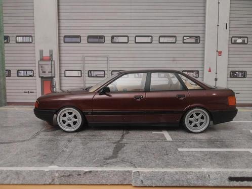 Verlaagde audi 80 B3 met bbs velgen, Hobby en Vrije tijd, Modelauto's | 1:18, Zo goed als nieuw, Overige merken, Ophalen of Verzenden