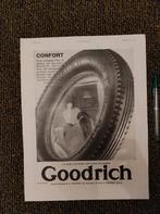 Goodrich banden advertentie 1930, Ophalen of Verzenden, Gebruikt, Overige typen