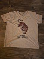Balmain T-shirt met tijgerprint, Maat 52/54 (L), Balmain, Wit, Ophalen of Verzenden