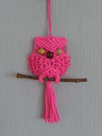 Macramé uil 5 beschikbaar voor biedingen