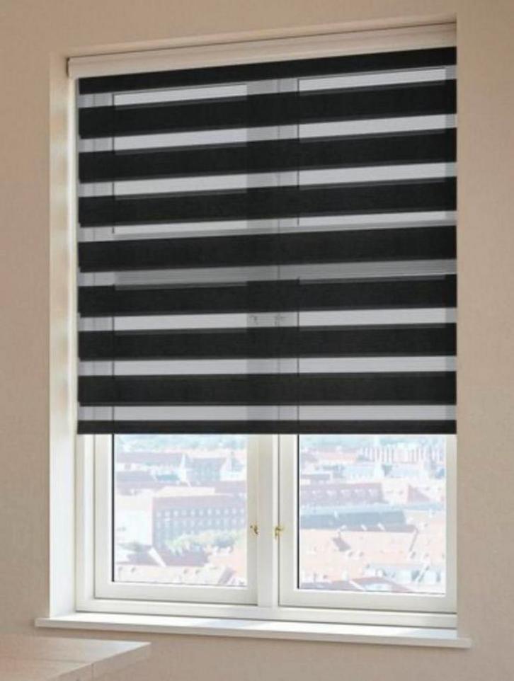Duo rolgordijn 100x180, Huis en Inrichting, Stoffering | Gordijnen en Lamellen, Gebruikt, 150 tot 200 cm, 100 tot 150 cm, Zwart