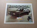 Reclame (uit oud tijdschrift) Ford Capri S (1980), Verzamelen, Auto's, Gebruikt, Verzenden