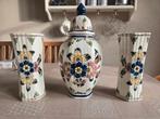 Delftsblauwe vazen hand geschilderd, Antiek en Kunst, Ophalen of Verzenden