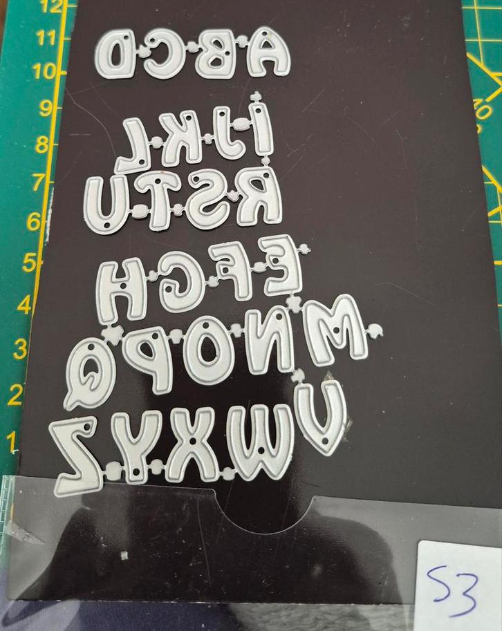 Alfabet Snijmal - Letters voor Scrapbooking, Hobby en Vrije tijd, Scrapbooking, Nieuw, Frame of Mal, Overige merken, Ophalen