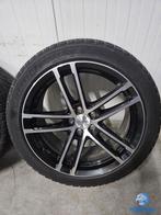 6-7mm! Volvo S60 V60 Ford Mondeo 18 inch zwarte velgen 5x108, 18 inch, Gebruikt, Banden en Velgen, 235 mm