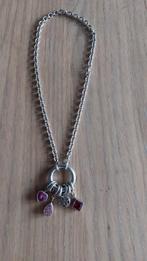 Ti Sento ketting en kettinghanger, Sieraden, Tassen en Uiterlijk, Kettingen, Met hanger, Verzenden, Zo goed als nieuw, Zilver