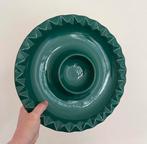 Snackschaal schaal petrol groen aardewerk terracotta 33cm, Huis en Inrichting, Keuken | Servies, Schaal of Schalen, Overige stijlen