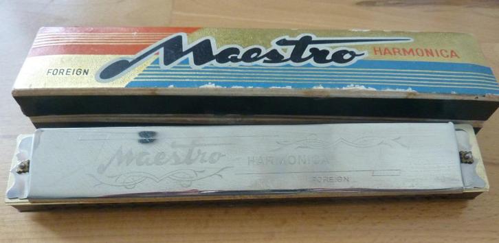 mondharmonica C Maestro Foreign harmonica gebruikt, doos, Muziek en Instrumenten, Blaasinstrumenten | Mondharmonica's, Gebruikt