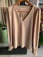 Beige travelstof blouse, Studio Anneloes, maat S, Ophalen, Studio Anneloes, Beige, Zo goed als nieuw