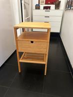 Bamboe (nacht)kastje, Minder dan 50 cm, 1 of 2 laden, Ophalen of Verzenden, Zo goed als nieuw