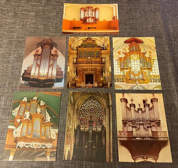 Kerkorgel Kaarten _ Foto's ... 002 ... 7 stuks, Verzamelen, Ansichtkaarten | Themakaarten, Ophalen