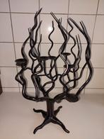 Zware smeedijzeren kandelaar boom, Huis en Inrichting, Woonaccessoires | Kandelaars en Kaarsen, Ophalen of Verzenden, 25 tot 50 cm